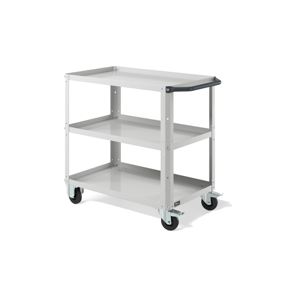 CLEVER09, Carrello a ripiani con ruote e piano aggiuntivo