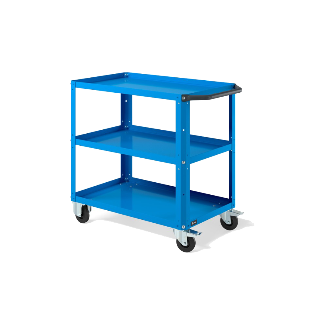 CLEVER09, Carrello a ripiani con ruote e piano aggiuntivo