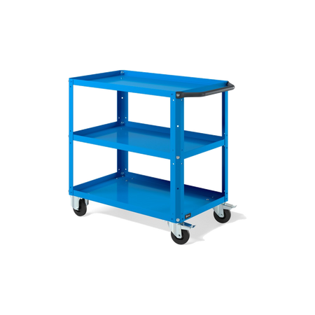 CLEVER09, Carrello a ripiani con ruote e piano aggiuntivo