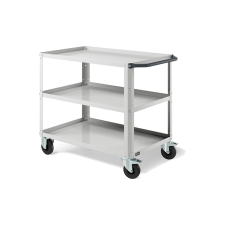 CLEVER10, Carrello a ripiani con ruote e piano aggiuntivo