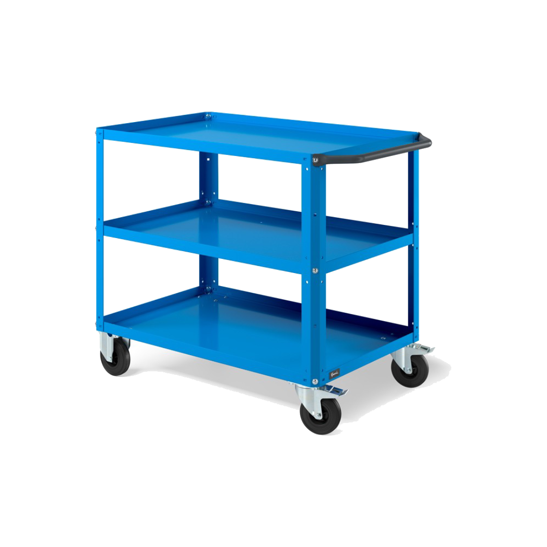 CLEVER10, Carrello a ripiani con ruote e piano aggiuntivo
