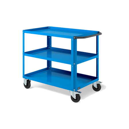 CLEVER10, Carrello a ripiani con ruote e piano aggiuntivo