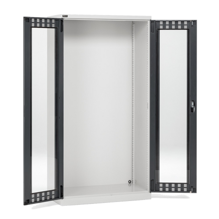 FAA1440C000, Armadio officina vuoto con ante battente in policarbonato, L1023 x P555 x H2000 mm
