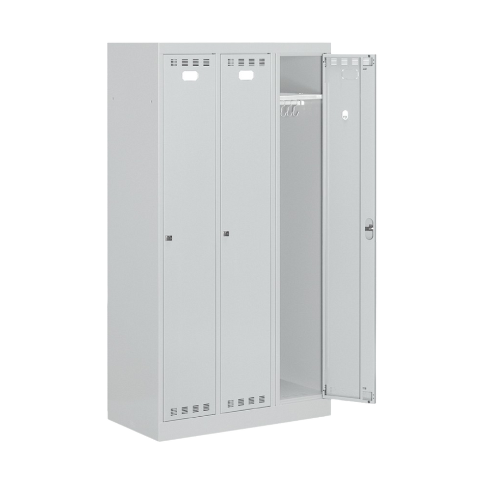 FAN1303C00108, Armadio spogliatoio in metallo a 3 scomparti