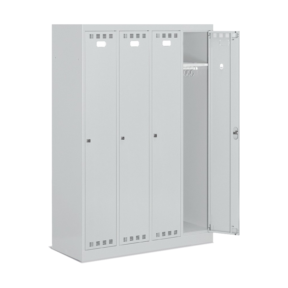 FAN1304C00108, Armadio spogliatoio in metallo a 4 scomparti