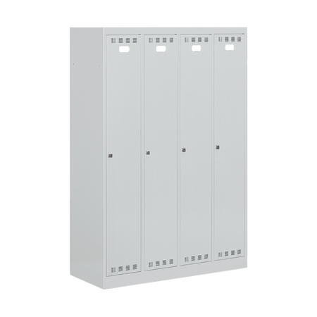 FAN1304C00108, Armadio spogliatoio in metallo a 4 scomparti