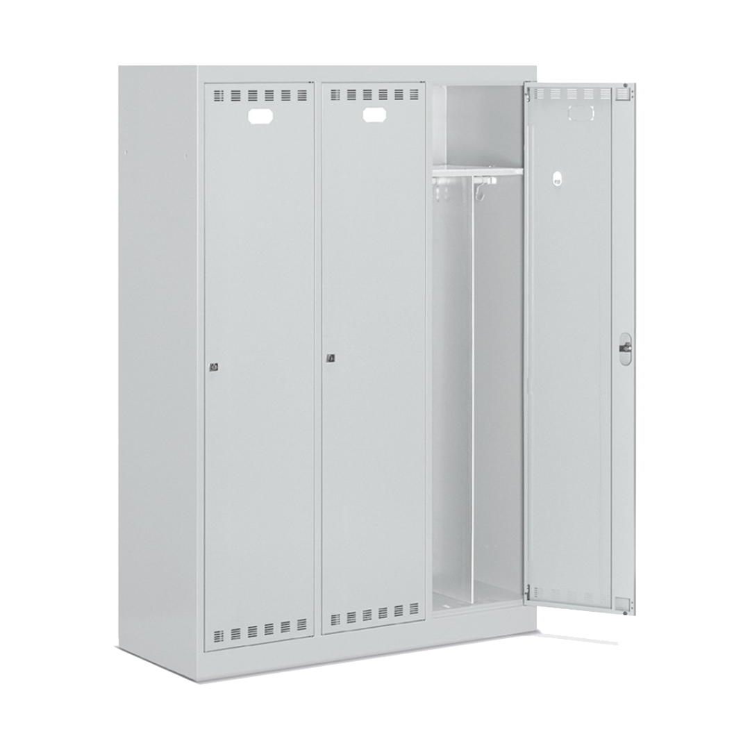 FAN1503C03108, Armadietto spogliatoio, 3 scomparti, divisorio sporco pulito