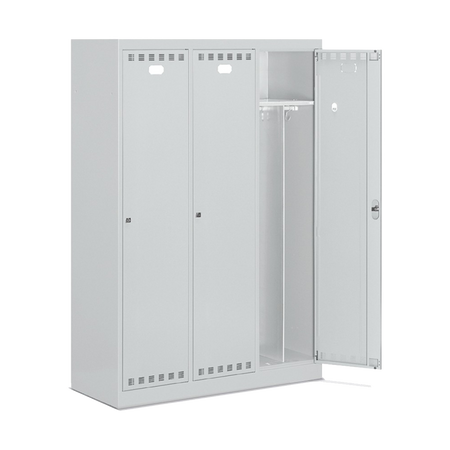 FAN1503C03108, Armadietto spogliatoio, 3 scomparti, divisorio sporco pulito
