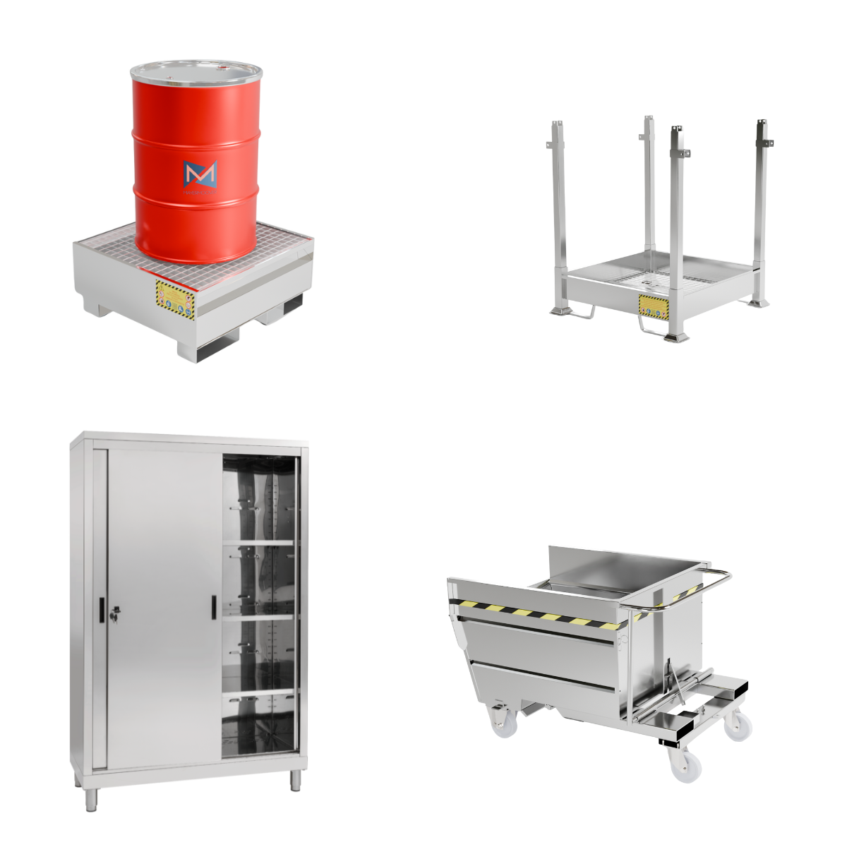 Stooccaggio e Movimentazione in Acciaio Inox