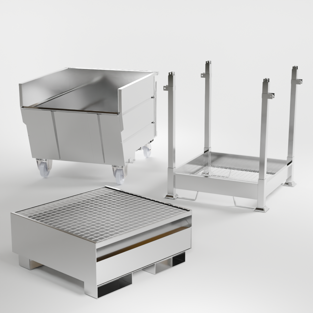 Vasche e contenitori in acciaio inox