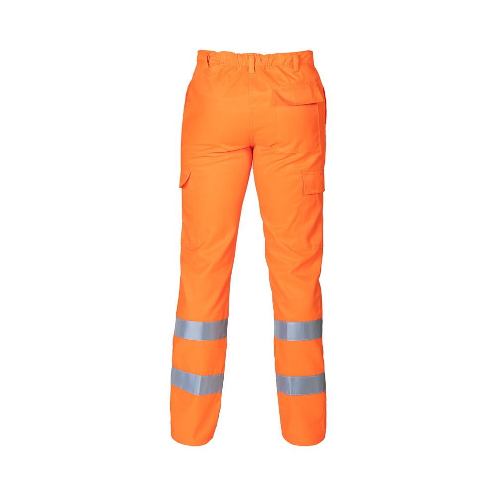 Livorno - pantaloni da lavoro alta visibilità arancione retro