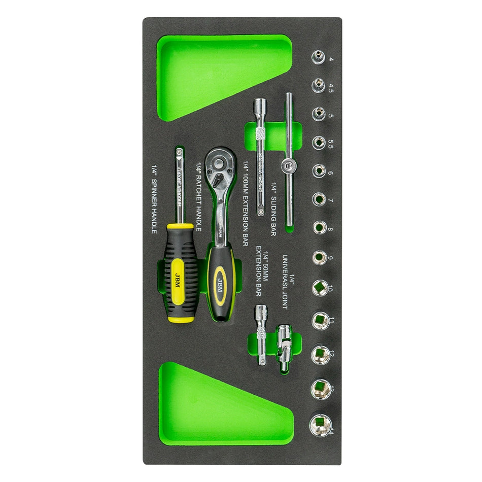 Eva organizer for 1/4" wrench