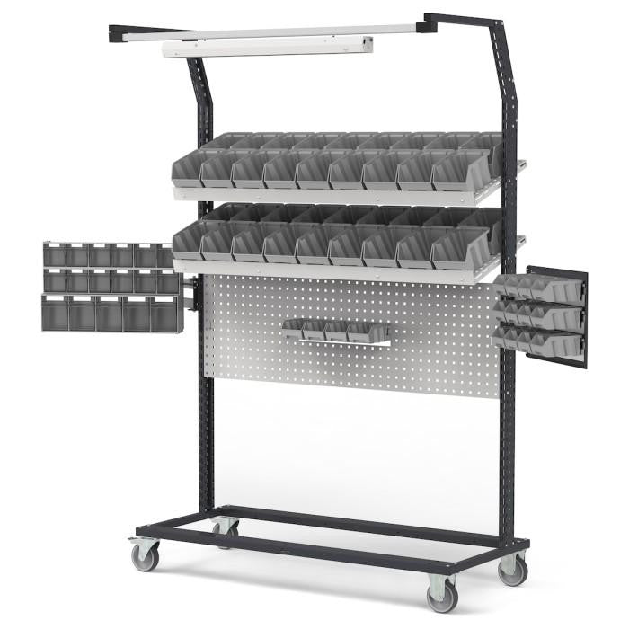 BINCART1507, Carrello Industriale Grigio Antracite 2998x850x2267mm