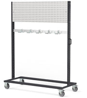 BINCART1503, Carrello per Imbracature 155x67x196cm Grigio Antracite Pannello Forato