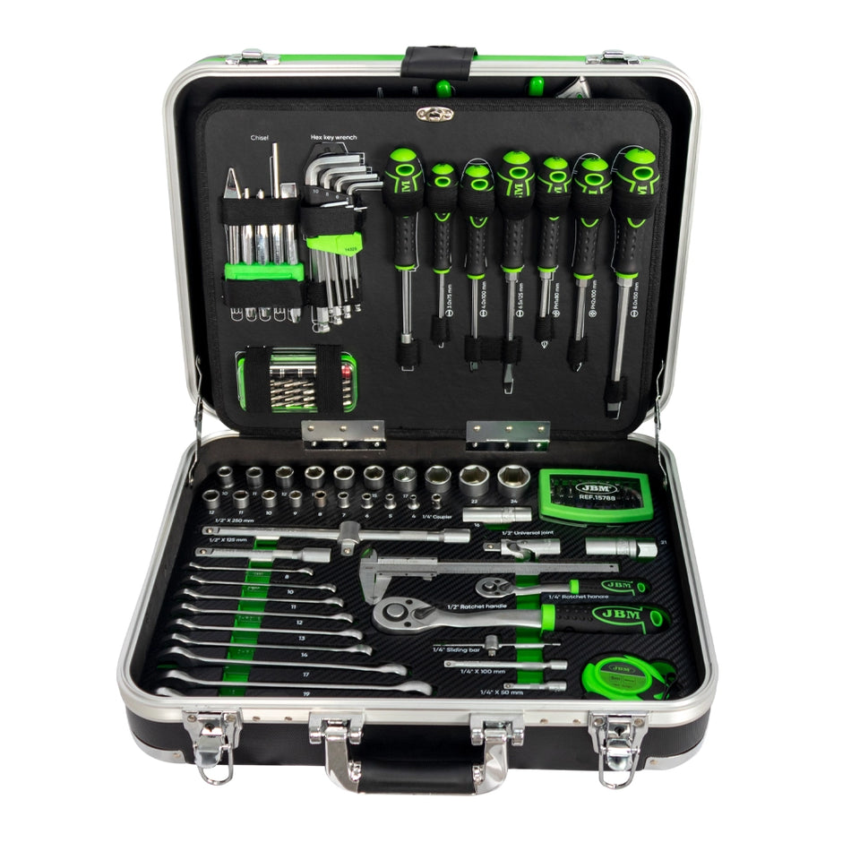 Tool case with 135 pieces of hexagon sockets