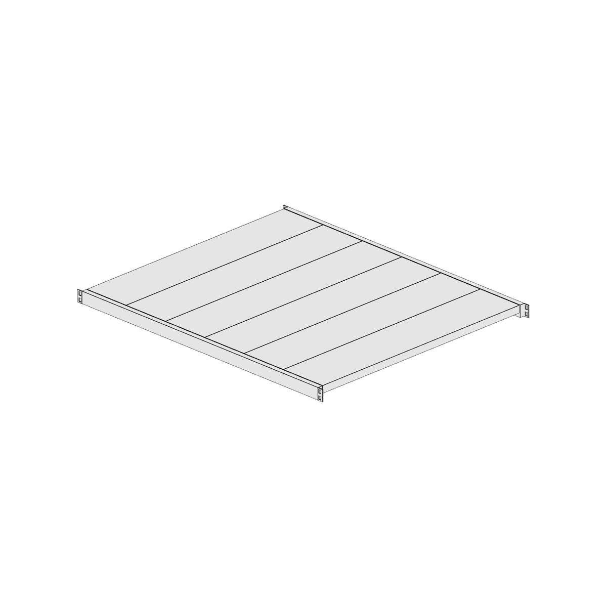 Ripiano aggiuntivo per scaffalatura MM50 zincato