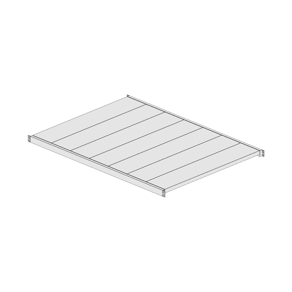 Ripiano aggiuntivo per scaffalatura MM50 zincato