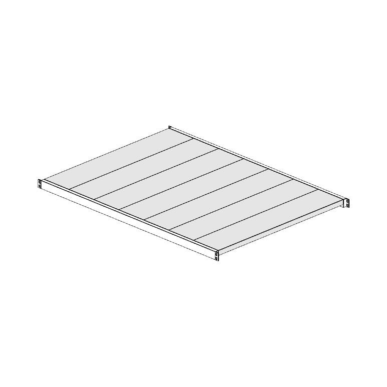 Ripiano aggiuntivo per scaffalatura MM50 bianco