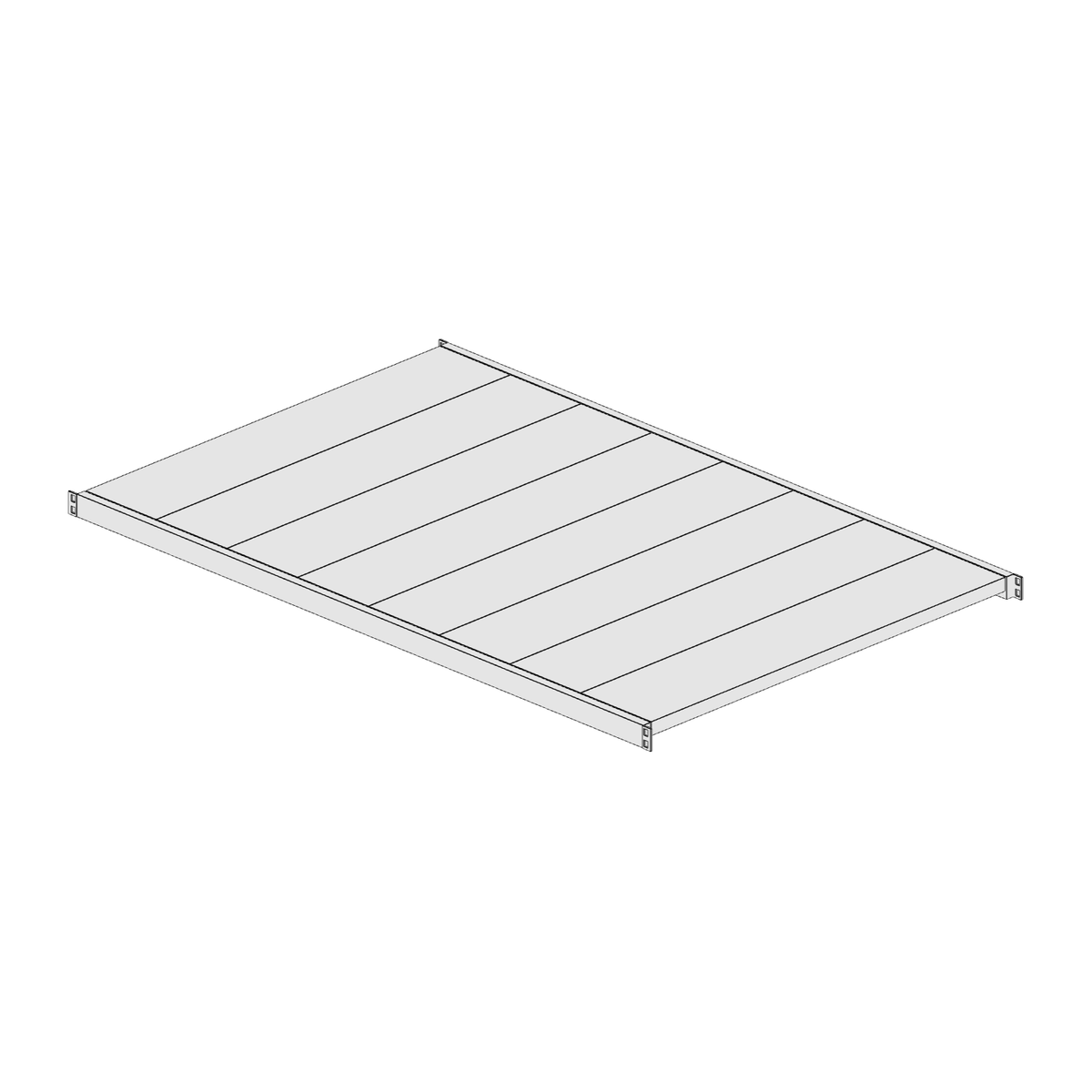 Ripiano aggiuntivo per scaffalatura MM50 zincato