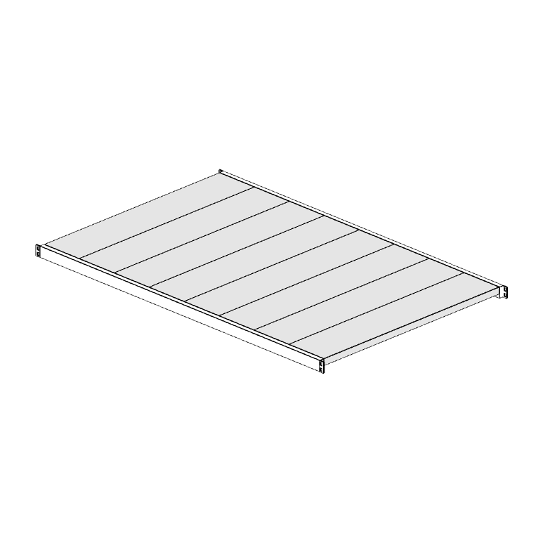 Ripiano aggiuntivo per scaffalatura MM50 bianco