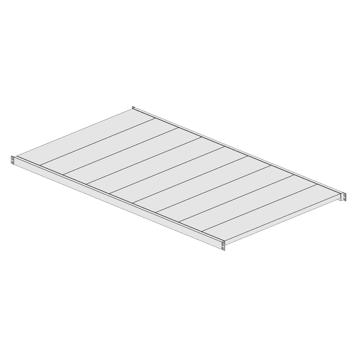 Ripiano aggiuntivo per scaffalatura MM50 zincato