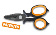 Double-action electrician's scissors with DLC-coated stainless steel cutter profiles H-SAFE - 1128BAX-HS
