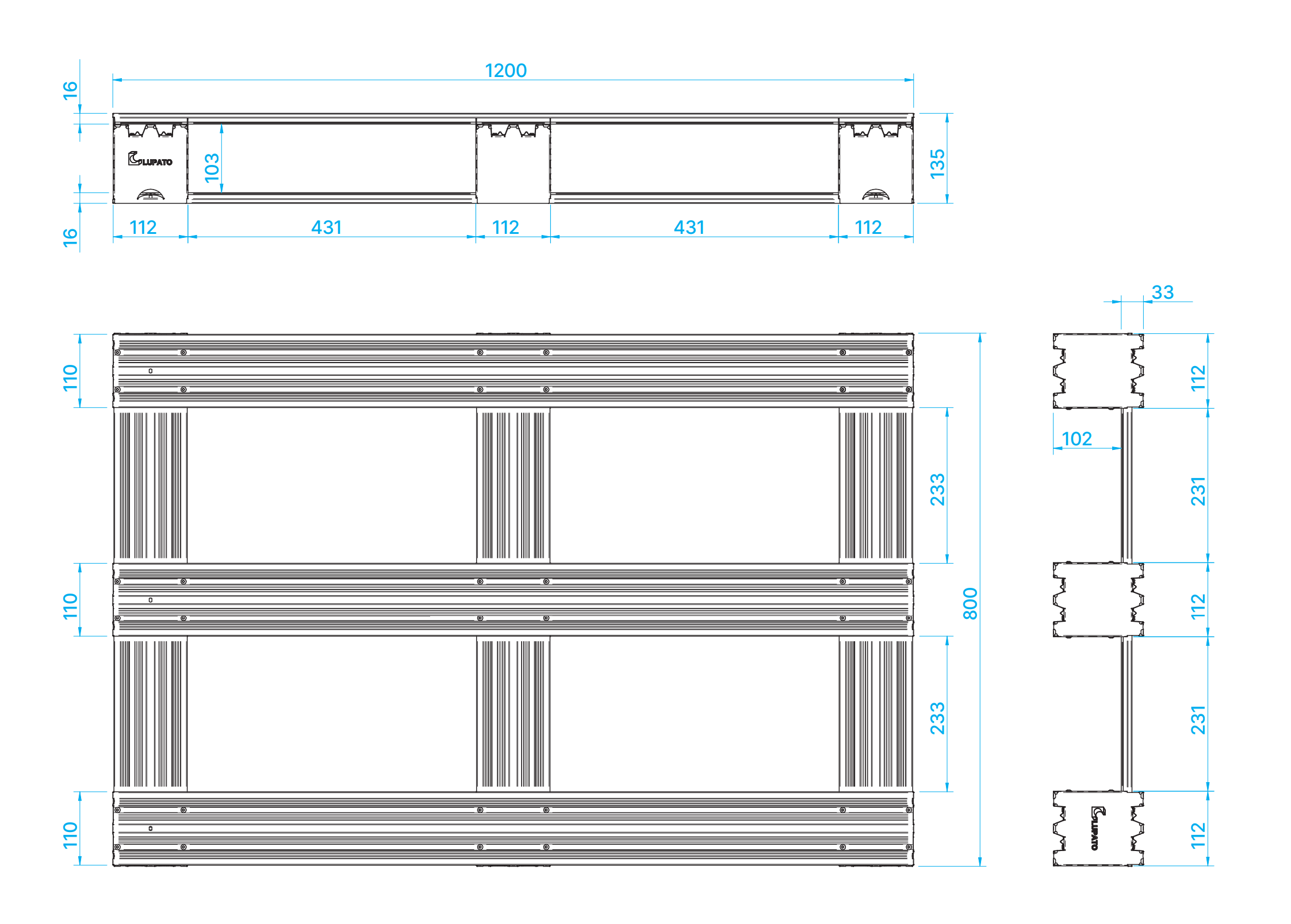 4-Way Galvanized Steel Pallet - Size 800x1200 mm 