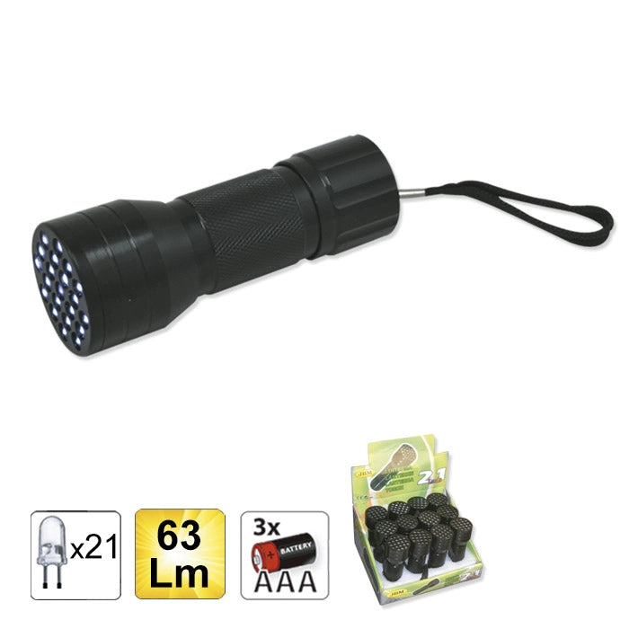 Lampada portatile a 21 led