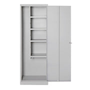 Broom cupboard with 1 door and 4 shelves