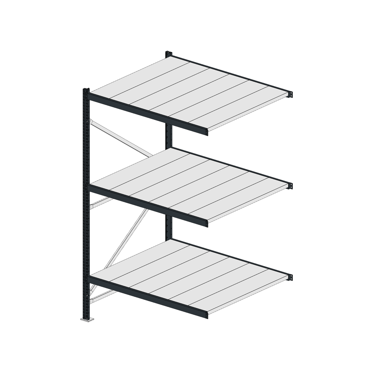 Scaffalatura MM50 modulo aggiuntivo RAL 7016