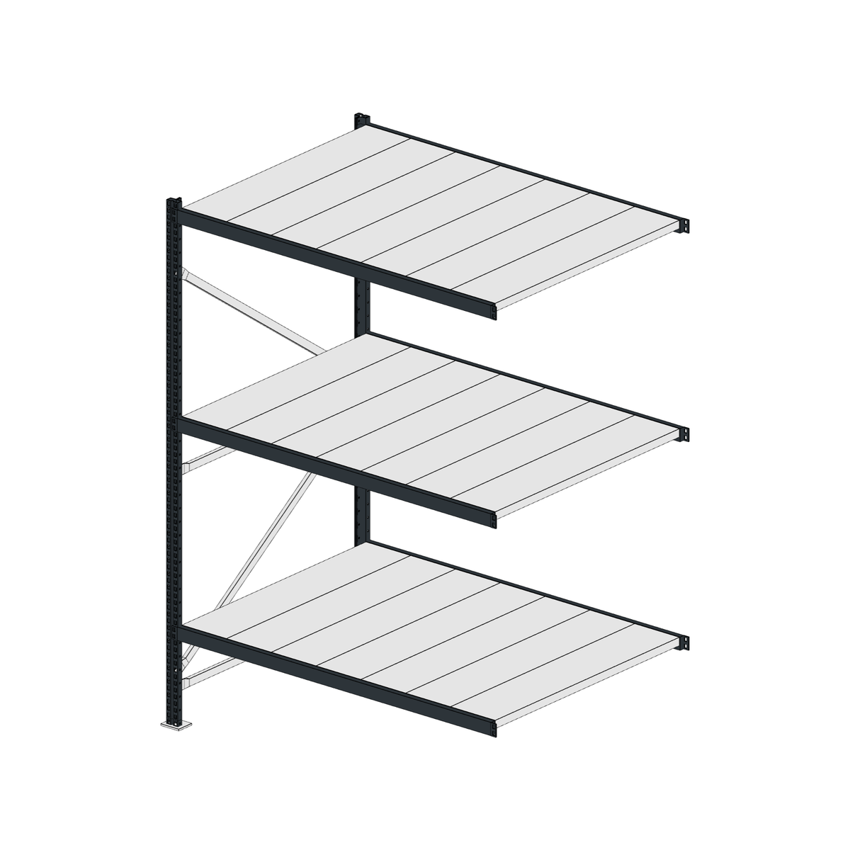 Scaffalatura MM50 modulo aggiuntivo RAL 7016