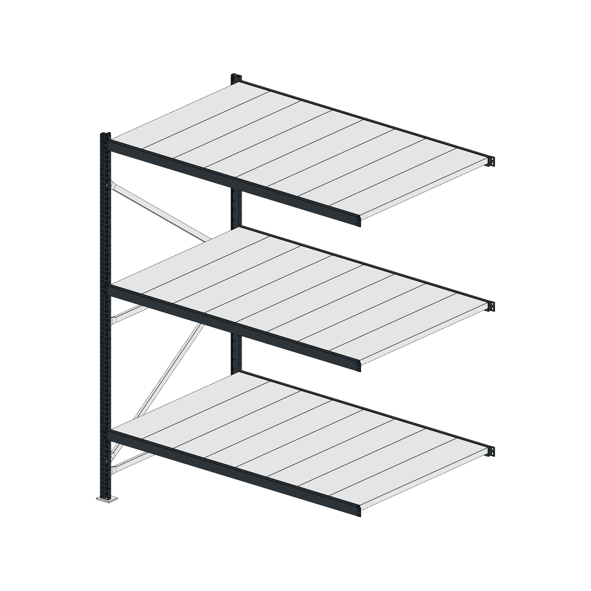Scaffalatura MM50 modulo aggiuntivo RAL 7016