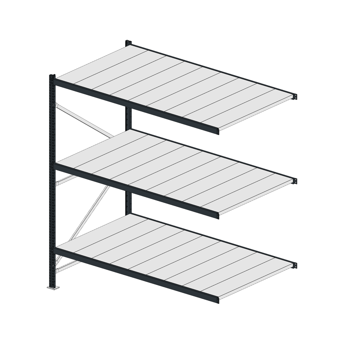Scaffalatura MM50 modulo aggiuntivo RAL 7016