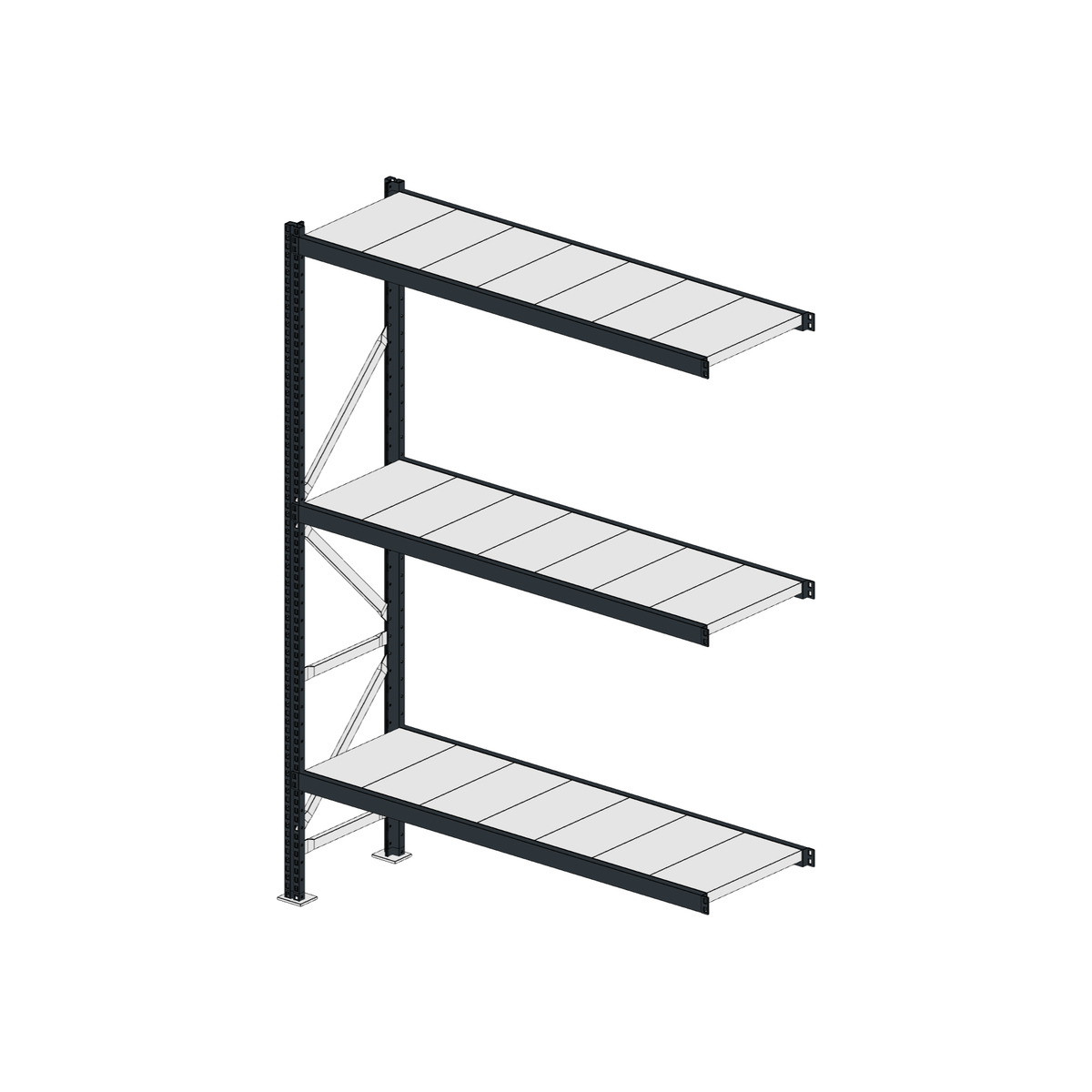 Scaffalatura MM50 modulo aggiuntivo RAL 7016