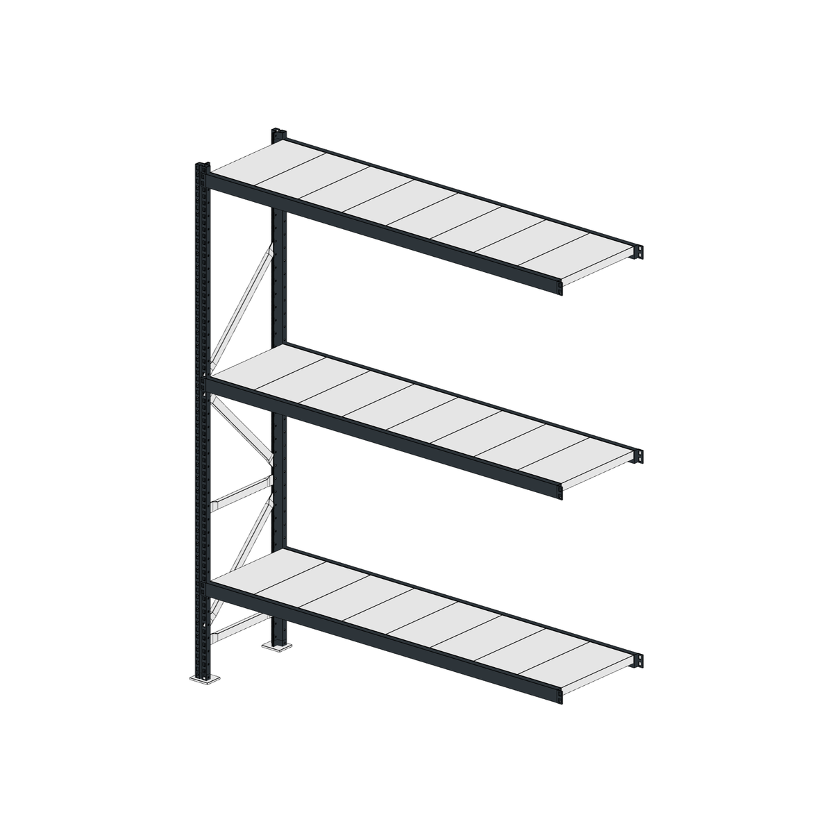 Scaffalatura MM50 modulo aggiuntivo RAL 7016