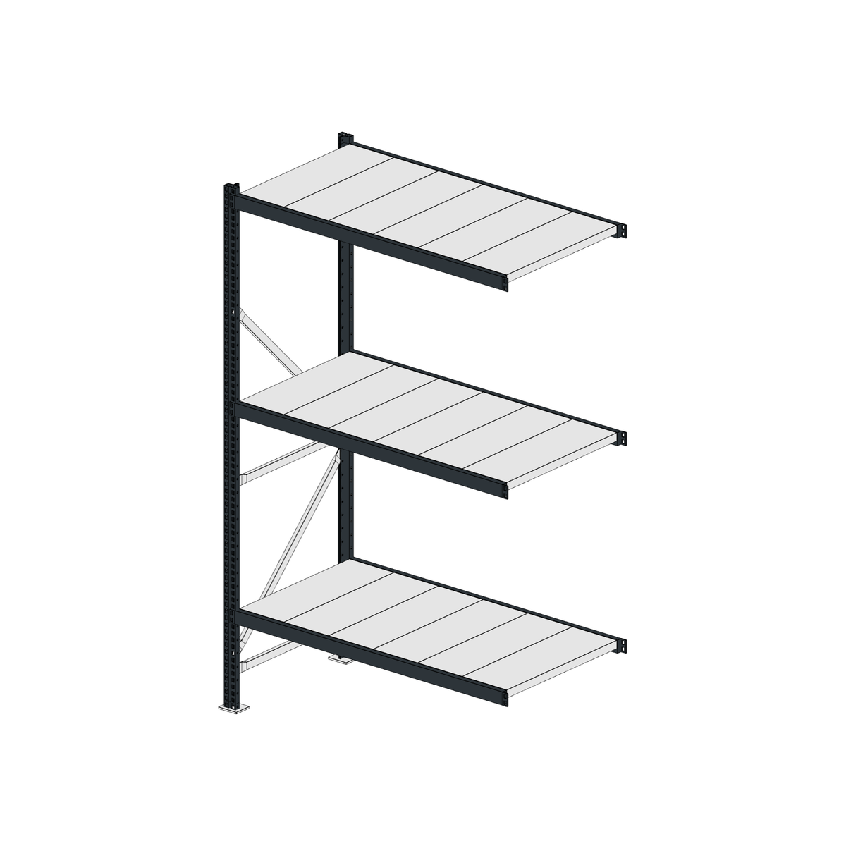 Scaffalatura MM50 modulo aggiuntivo RAL 7016