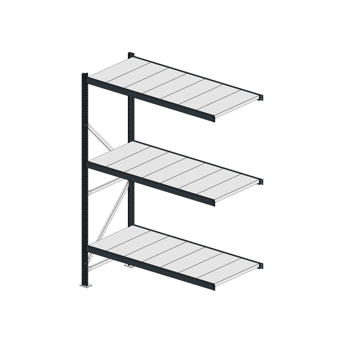 Scaffalatura MM50 modulo aggiuntivo RAL 7016
