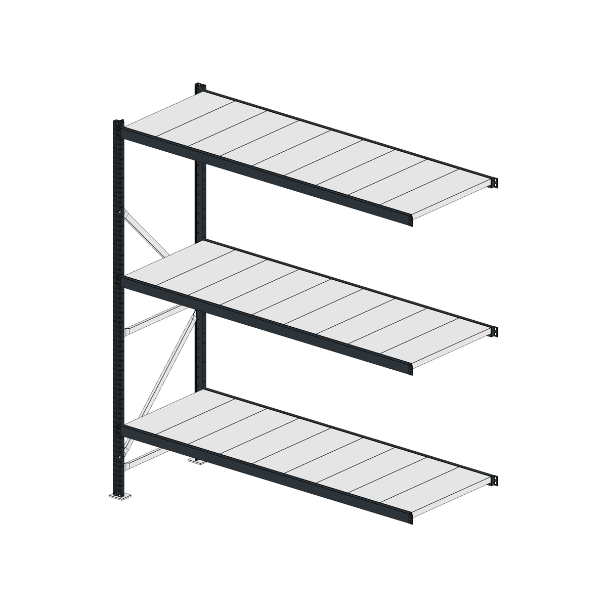 Scaffalatura MM50 modulo aggiuntivo RAL 7016