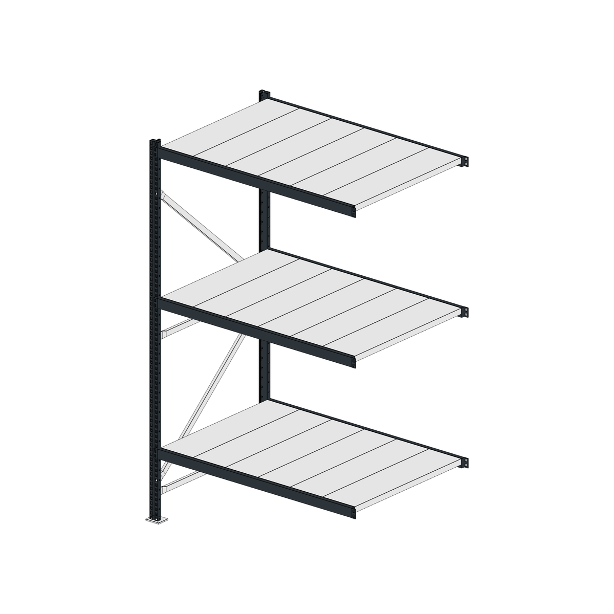 Scaffalatura MM50 modulo aggiuntivo RAL 7016