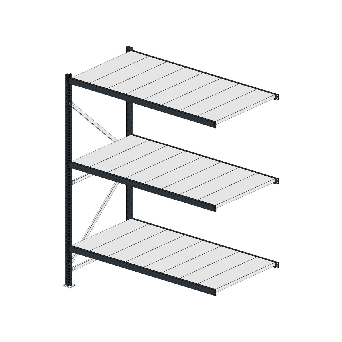 Scaffalatura MM50 modulo aggiuntivo RAL 7016