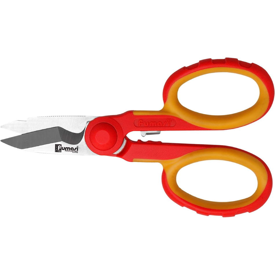 Electrician's scissors with cable cutter