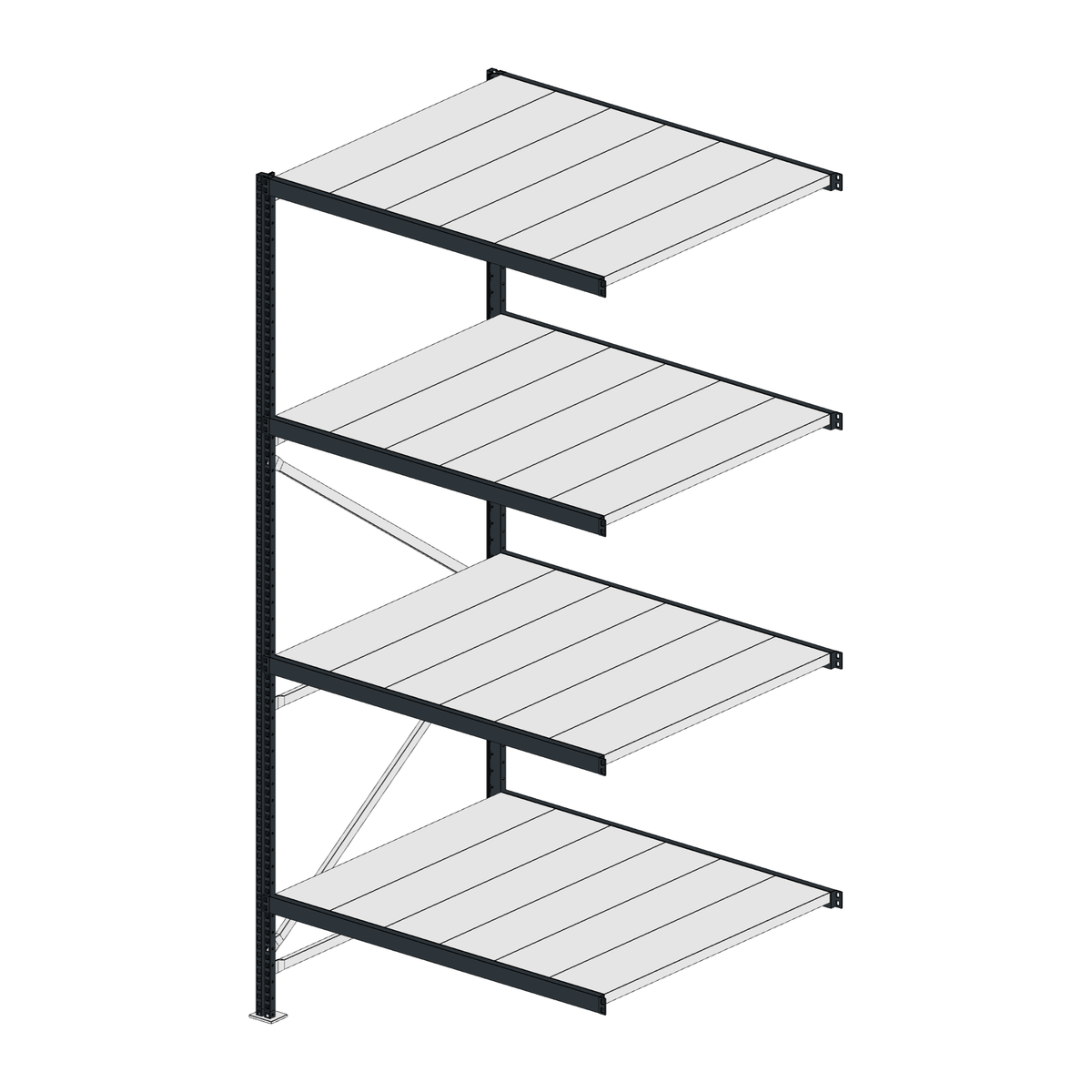 Scaffalatura MM50 modulo aggiuntivo RAL 7016