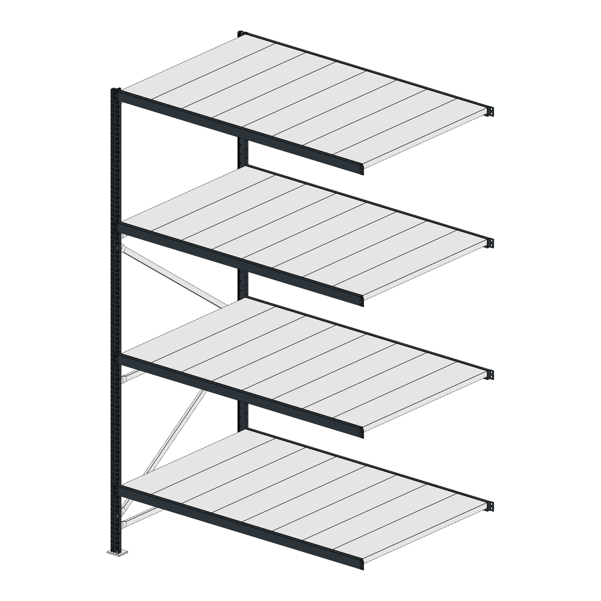 Scaffalatura MM50 modulo aggiuntivo RAL 7016