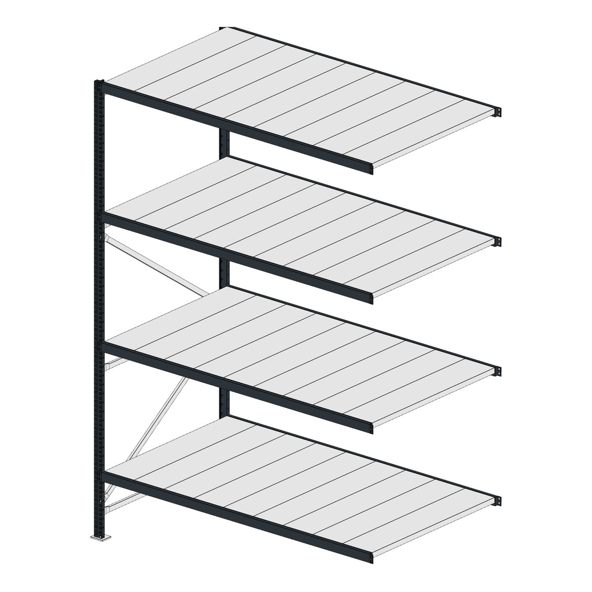 Scaffalatura MM50 modulo aggiuntivo RAL 7016