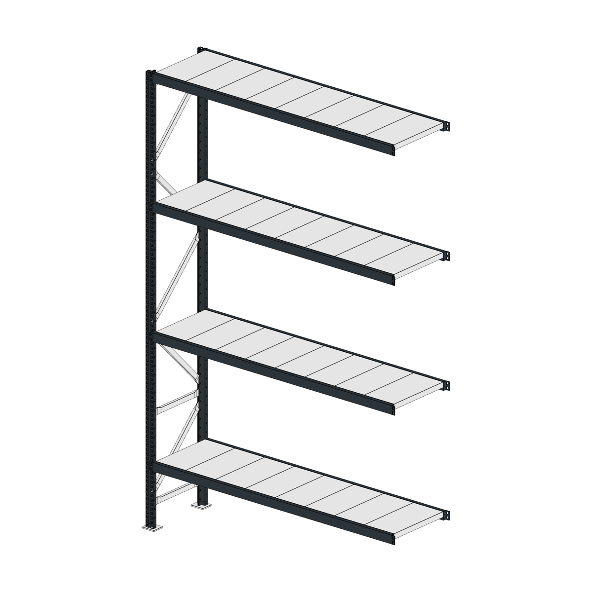 Scaffalatura MM50 modulo aggiuntivo RAL 7016