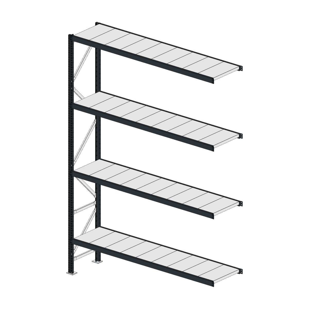 Scaffalatura MM50 modulo aggiuntivo RAL 7016