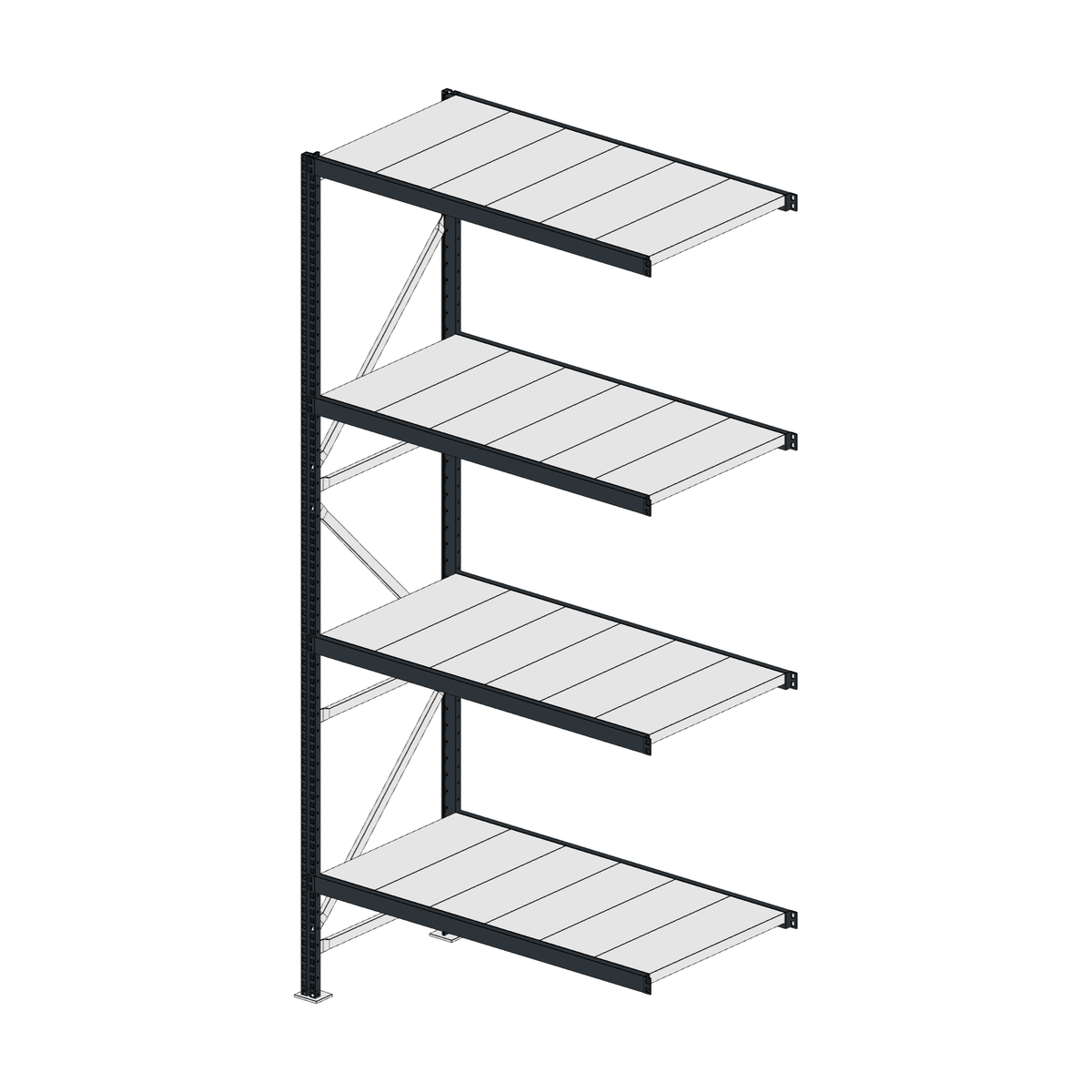 Scaffalatura MM50 modulo aggiuntivo RAL 7016