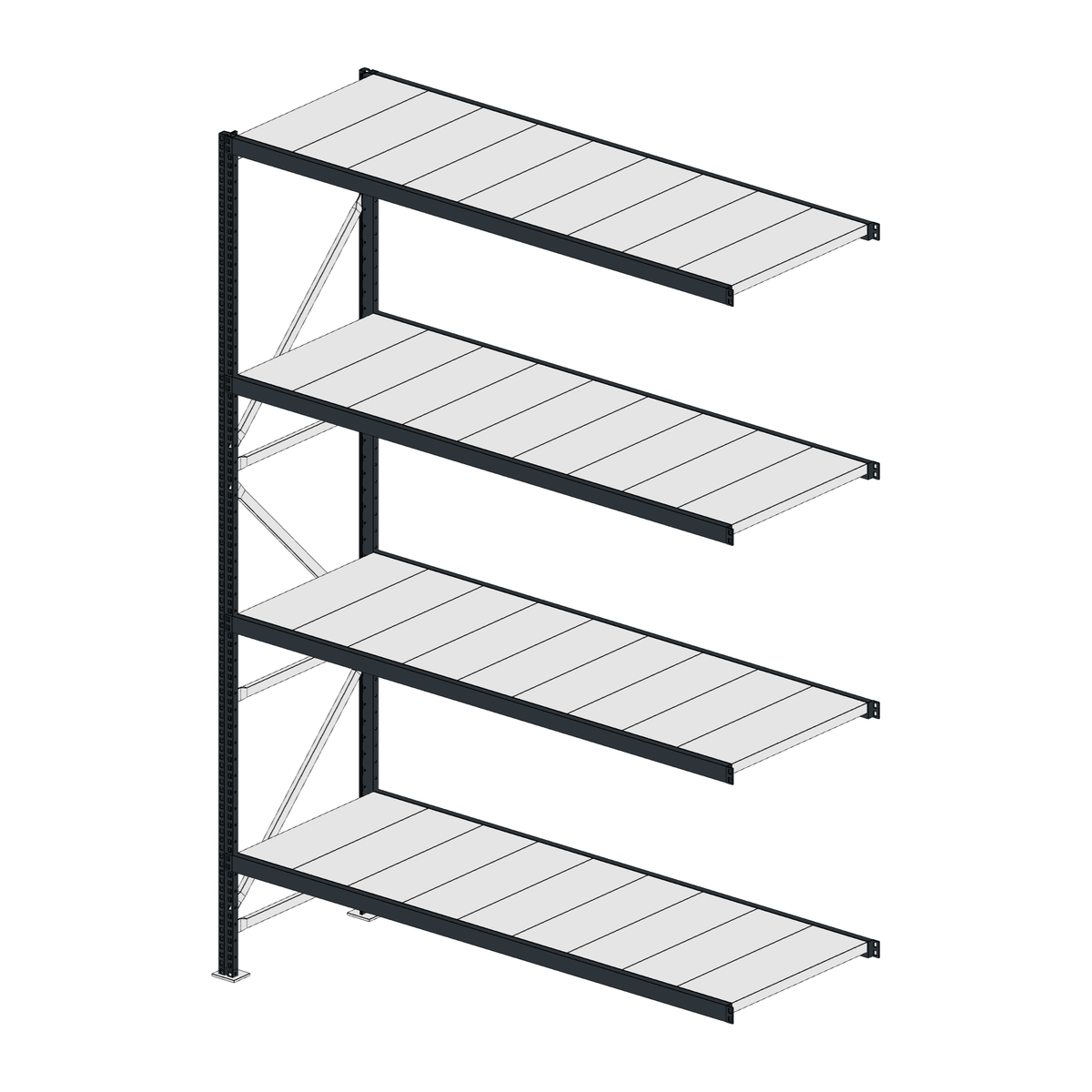 Scaffalatura MM50 modulo aggiuntivo RAL 7016