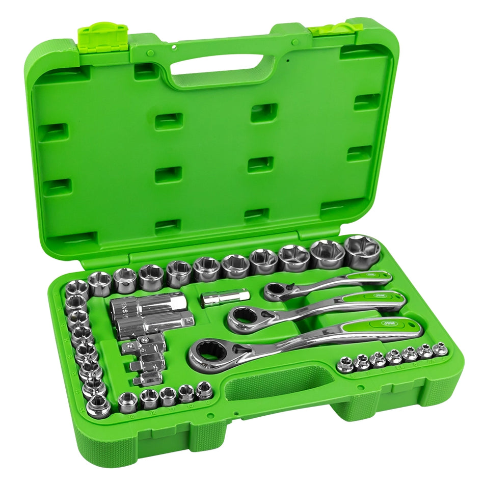 Tool case with 39 pieces of low profile hex sockets