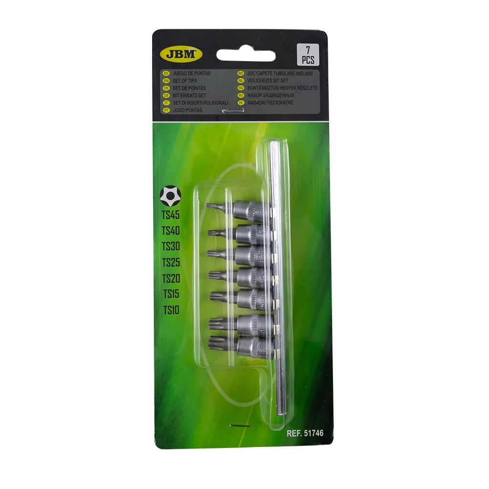 Set di inserti ts a 5 punte inviolabili